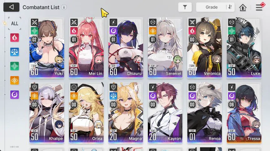 Chaos Zero Nightmare Accounts GLOBAL|Lv 54|11 SSR [SerenielM1+Patner,ChizuruM1,M image 3