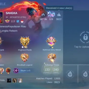 Mobile Legends: Bang Bang Accounts Others GLOBAL|Hero 133|Skin 240|Renowned|LUCKYBOX Hayabusa|CC Natalia|KOF Karina|EPIC 18