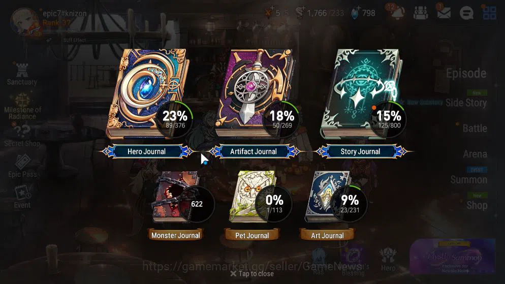 Epic Seven Accounts GLOBAL Unverif|New Era|4 ML(Har setti,A Vildred,Zi image 5