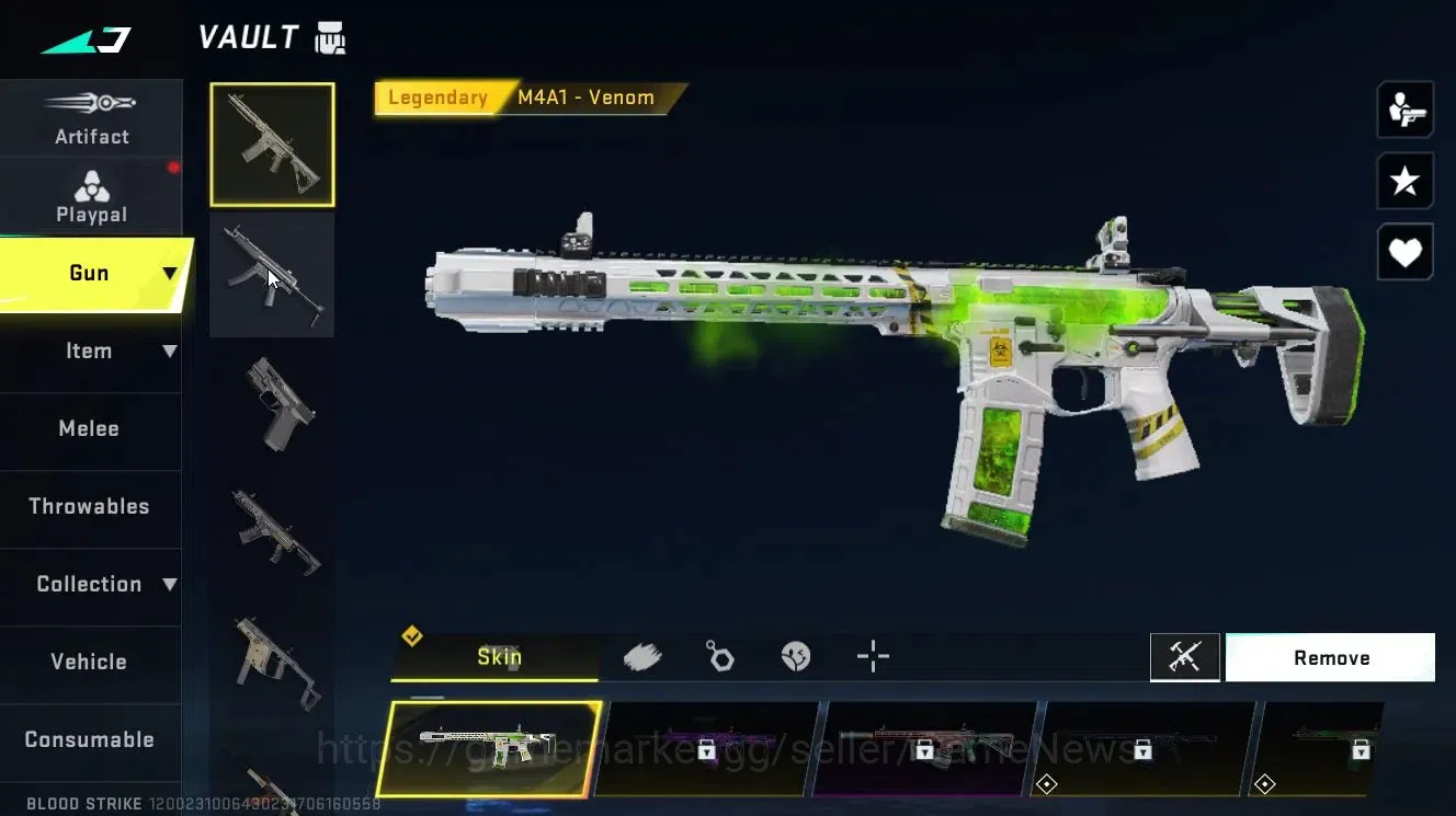 Blood Strike Accounts ASIA | 1 ULTRA Gun[M700-Iridian] | Legendary [M4A1 image 5