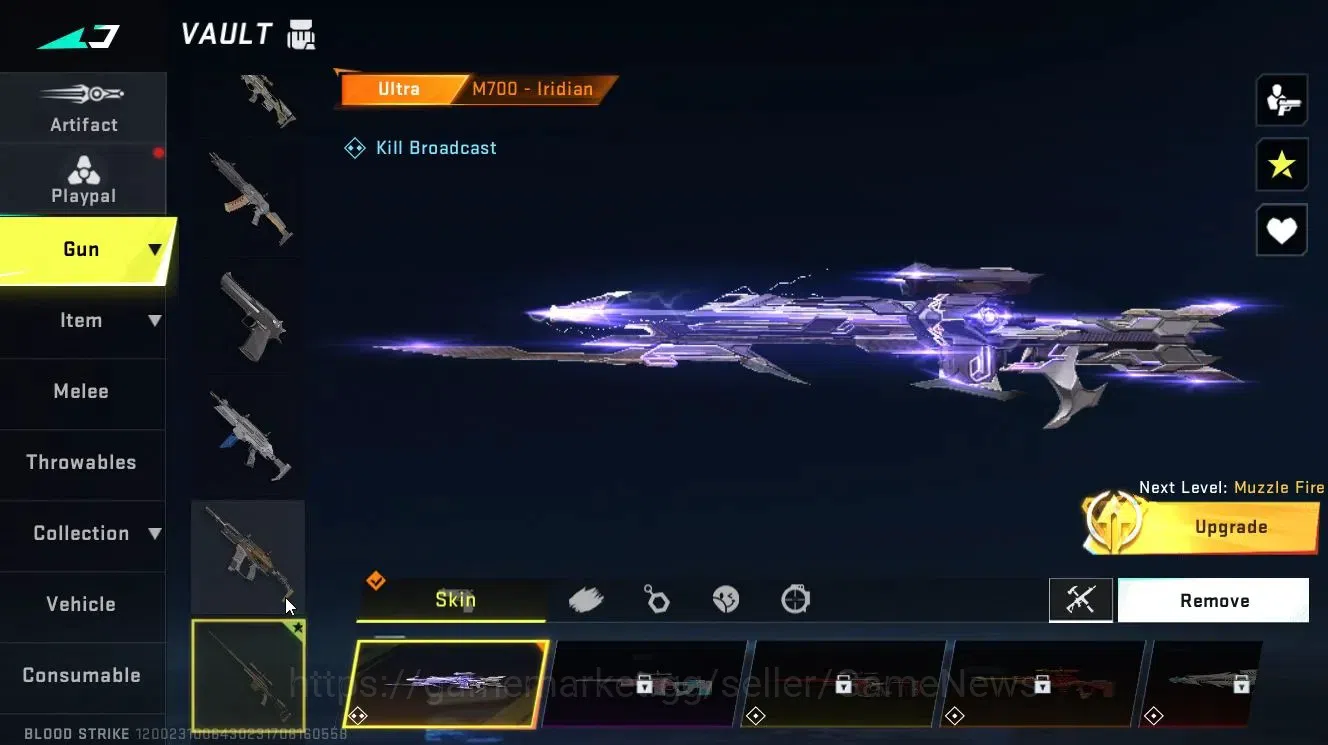 Blood Strike Accounts ASIA | 1 ULTRA Gun[M700-Iridian] | Legendary [M4A1 image 7