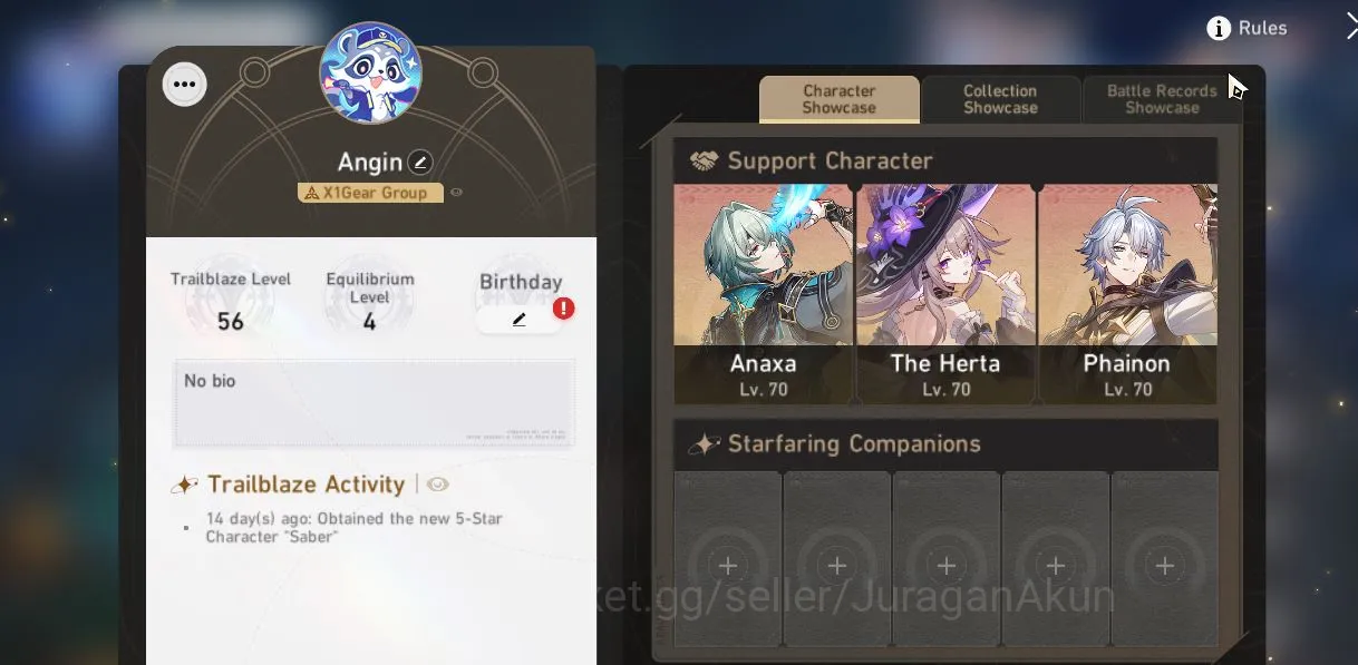Honkai Star Rail Mid Game ASIA|TL56|6 Limited |[Anaxa+Sign,Phainon,Saber,The image 1