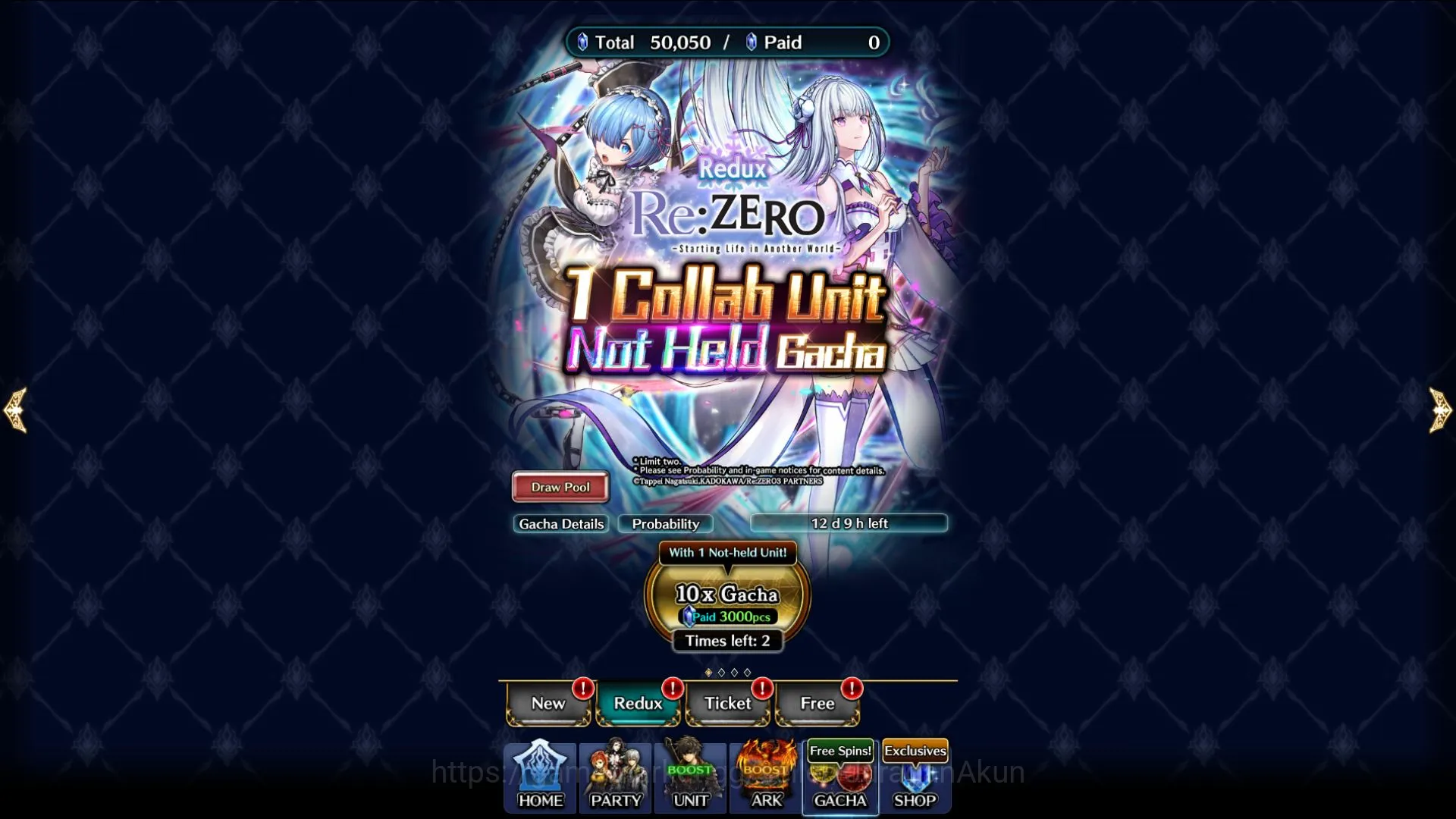 Last Cloudia Accounts Low-End Global|Starter 50K Crystal+Collab Re:Zero (Rem & Emilia)+Other Units|Code Only|Check SS(LC729) 3