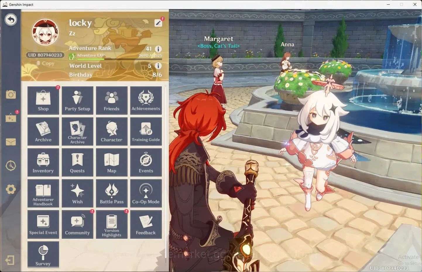 Genshin Impact Accounts ASIA | AR 41 | 3 Limit | Venti,Klee,Xiao+1 Charstd image 1