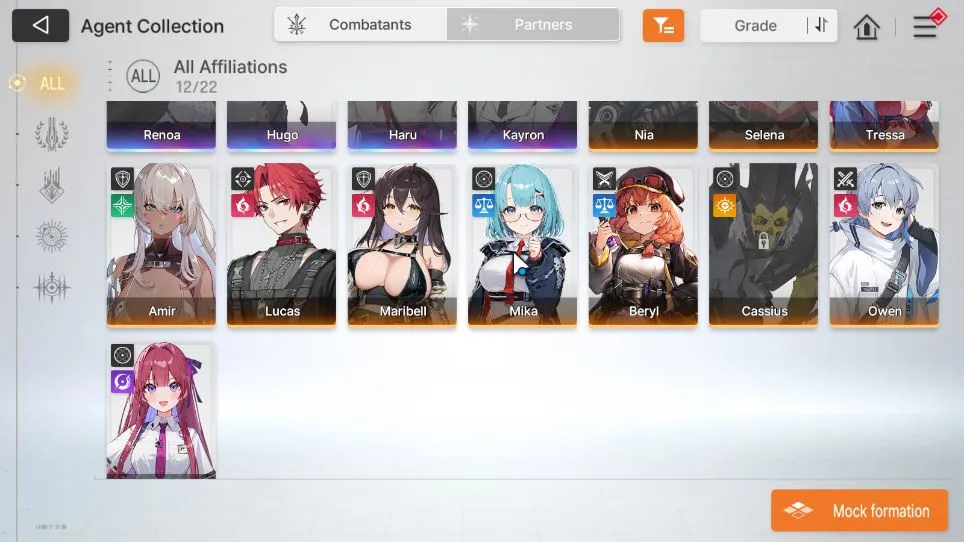 Chaos Zero Nightmare Accounts GLOBAL Lv24| 4SSR(Luke,Khalipe,Magna,Orlea)+8SR(Maribell,Lucas,etc)+9SR 3