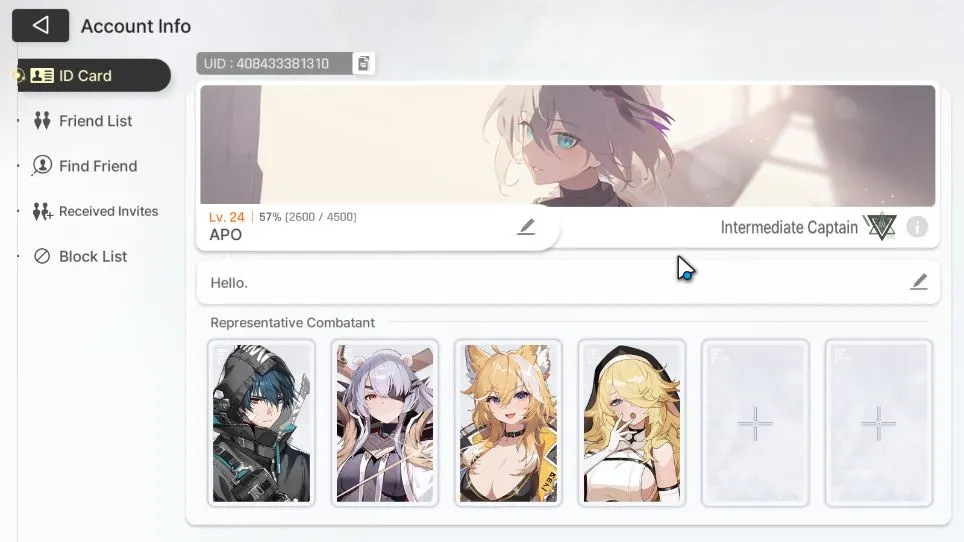 Chaos Zero Nightmare Accounts GLOBAL Lv24| 4SSR(Luke,Khalipe,Magna,Orlea)+8SR(Maribell,Lucas,etc)+9SR 6