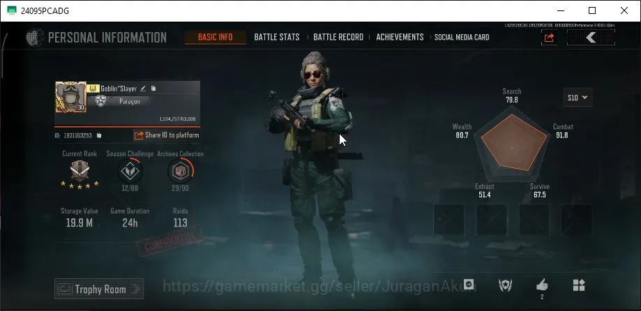 Arena Breakout Accounts Mid-Tier [MOBILE]|SV 20M|CV 18M|Trauma Uniform Fierce-M4 Speed-MDR Combust-SJ16 2