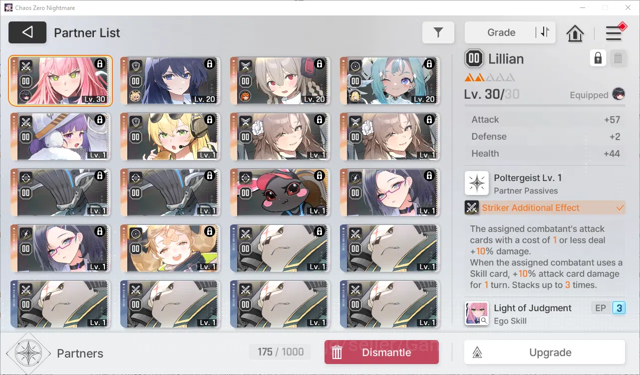 Chaos Zero Nightmare Accounts GLOBAL Lv22| 4 SSR (OrleaM1, Magna, Rin, Haru) + 7 image 6