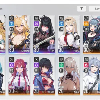 Chaos Zero Nightmare Accounts GLOBAL Lv22| 4 SSR (OrleaM1, Magna, Rin, Haru) + 7 SR (BerylM4,MikaM2,etc) + 14 SR Partners