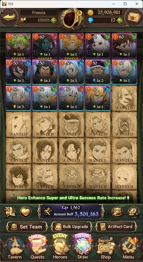 The Seven Deadly Sins: Grand Cross Accounts ASIA|3,5M CC|10 LS,17 Dm|4 LR+9 UR+Collab OVERLORD image 8