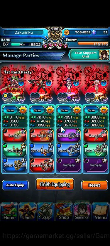 Grand Summoners Accounts Mid-Game Global|Rank 67|1 Sp Art|13 Ascend+3 TW|[Emiya,Chloe,Strak,Jakuzure]+TW,Roy,S Miyu,Etc|Lpot 4
