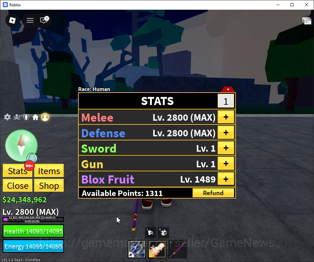 Blox Fruit |Lv Max + Dough,GodHuman|24M Beli 46K Frag|5 Legend Weap 1 Myth Fruit |Human V1|Unverif(RBL929) Roblox Accounts Blox Fruit |Lv Max + Dough,GodHuman|24M Beli 46K Frag|5 Legend Weap 1 Myth Fruit |Human V1|Unverif(RBL929)