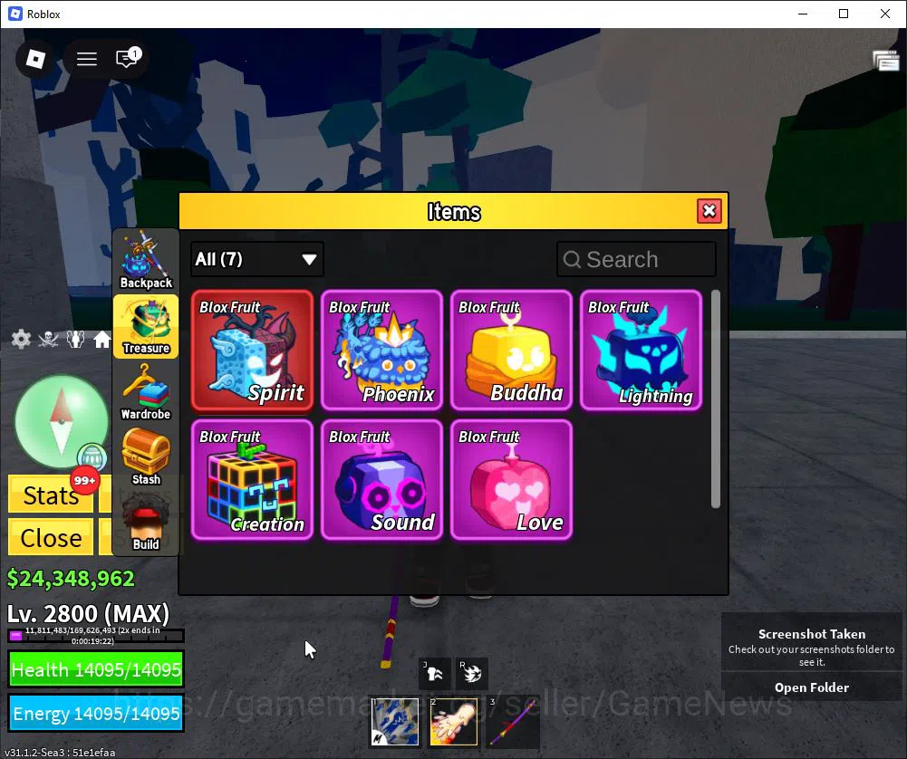 Roblox Accounts Blox Fruit |Lv Max + Dough,GodHuman|24M Beli 46K Frag|5 Legend Weap 1 Myth Fruit |Human V1|Unverif(RBL929) 3