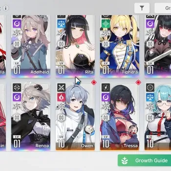 Chaos Zero Nightmare Accounts GLOBAL|Lv55|8 SSR(ArabellaM2,Adelheid,RitaM1,Tiphera,Rin,Magna,Mei Lin,Renoa) 1 Combatant +1