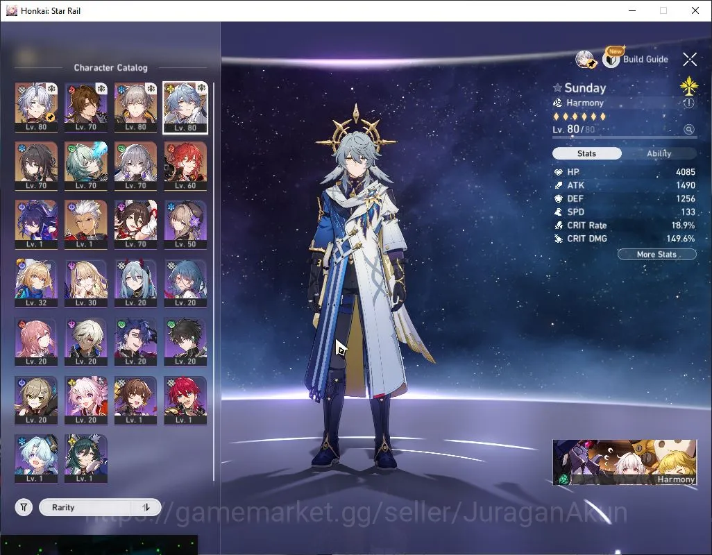 Honkai Star Rail Accounts Mid Game ASIA|TL61| 4 Limit [Phainon+Sign,Sunday,Anaxa,Ruan Mei,Archer+Sign]|Amphoreus|Take 2