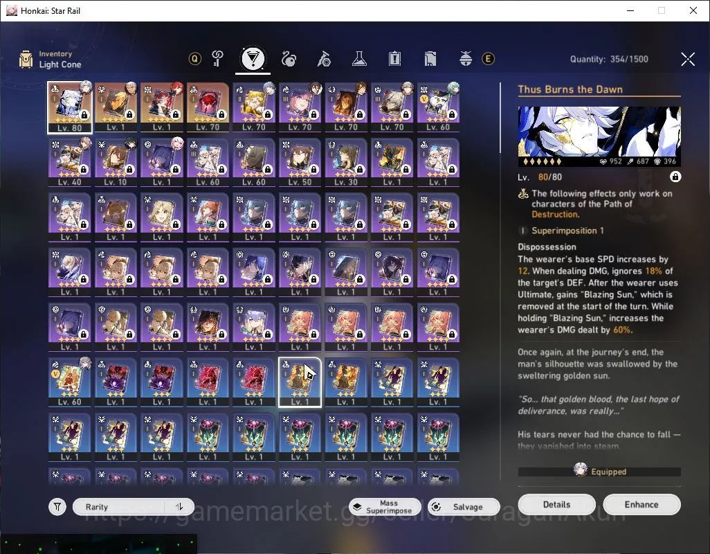 Honkai Star Rail Accounts Mid Game ASIA|TL61| 4 Limit [Phainon+Sign,Sunday,Anaxa,Ruan Mei,Archer+Sign]|Amphoreus|Take 3