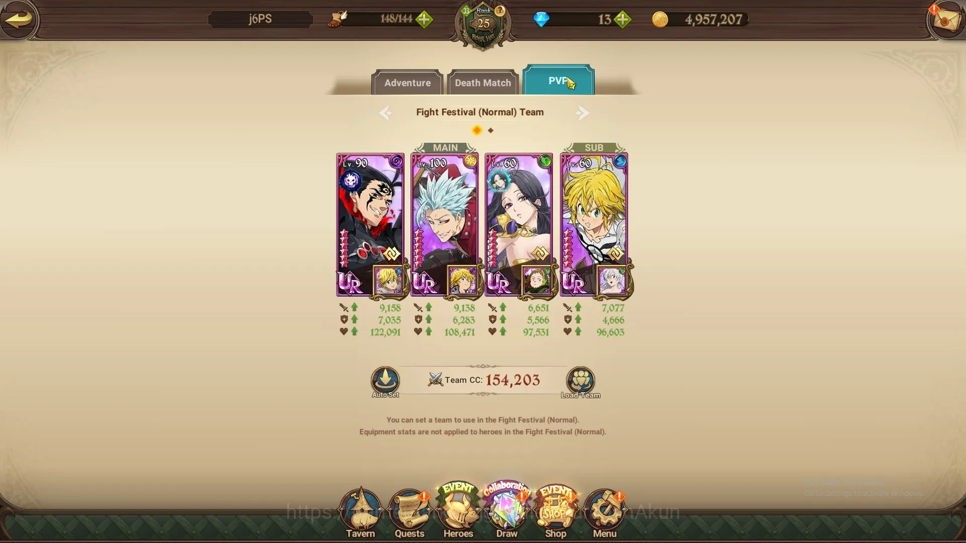 The Seven Deadly Sins: Grand Cross Accounts Midgame ASIA|1,8M CC, CH 6|6 UR+Blessing Collab (ODK2/6, Fate Skuld, DKM 4