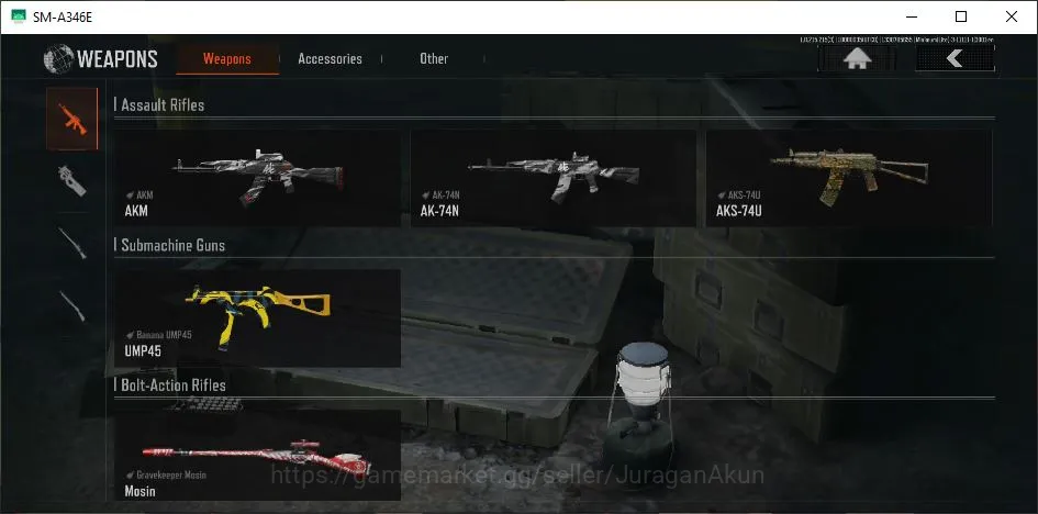 Arena Breakout Accounts Mid-Tier [MOBILE]SV 21,7M|CV 20M|Battle Machete,AKM,AK-74N,AKS-74U,Banana UMP45,Etc| CN OFF | Log 3