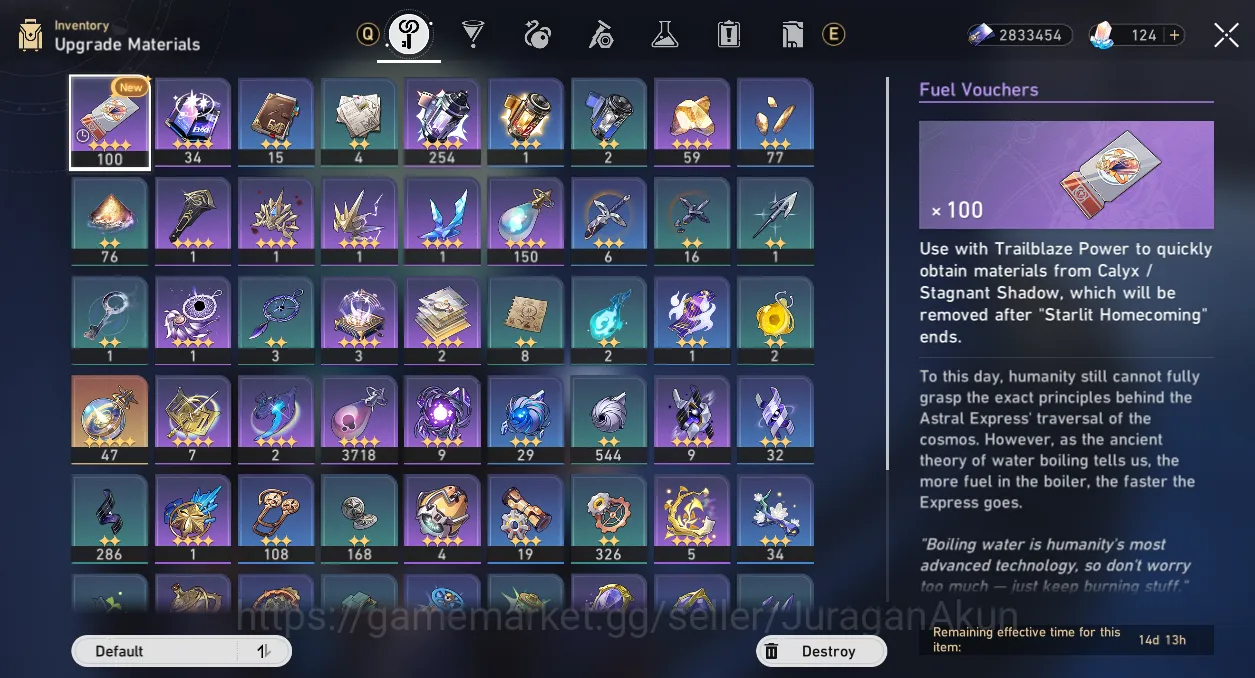 Honkai Star Rail Accounts Mid Game ASIA [TL67] 8 Limited (Anaxa[E1+Sign], Castorice+Sign, Jingliu, Acheron 8