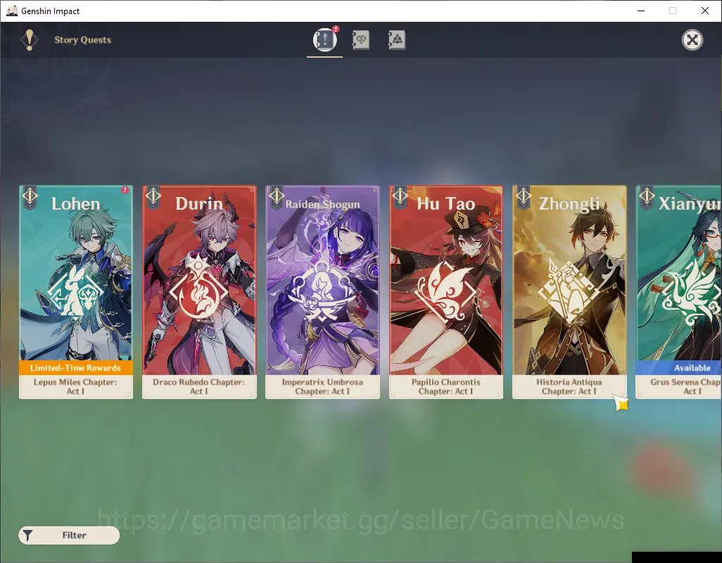 Genshin Impact Accounts ASIA|AR 51|3 Limited + 1 (*5 Weapon)|Skirk + Signa image 17