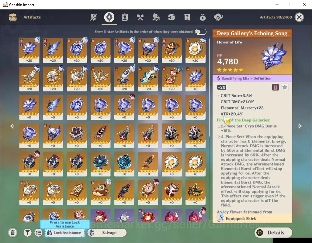 Genshin Impact Accounts ASIA|AR 51|3 Limited + 1 (*5 Weapon)|Skirk + Signa image 6