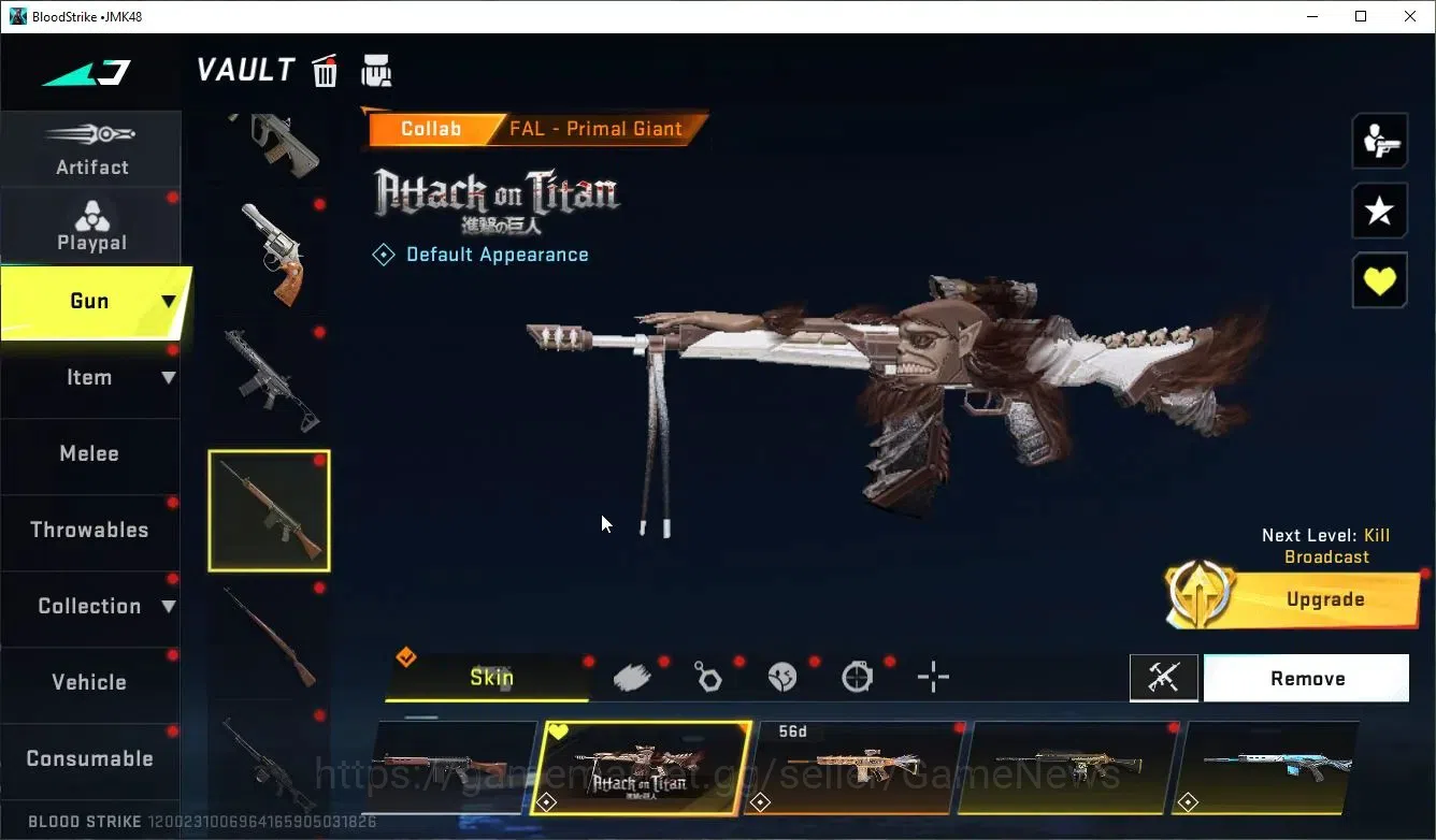 Blood Strike Accounts ASIA|Collab 7DS[AK47,QBZ95],AOT KAG6,FAL+ 6 ULTRA[ image 12
