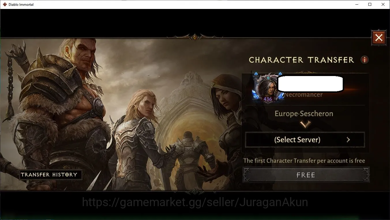 EU:Sescheron|Lv60(436)Necromancer|26k CR|Reso 480|Hell 3|Paragon Slayer|Hell lv15|Esessence Lvl 2 2/30|Check SS (DI865) Diablo Immortal Mid-Tier EU:Sescheron|Lv60(436)Necromancer|26k CR|Reso 480| image 1