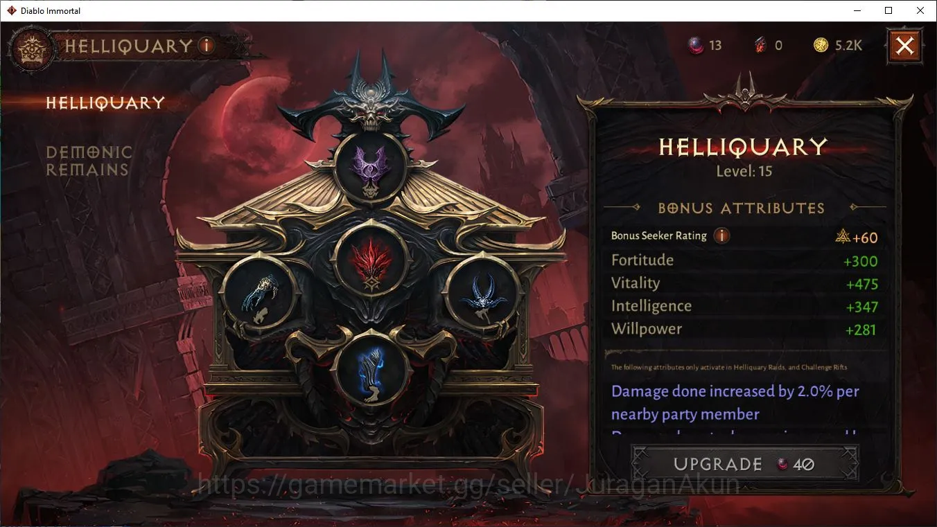 Diablo Immortal Accounts Mid-Tier EU:Sescheron|Lv60(436)Necromancer|26k CR|Reso 480|Hell 3|Paragon Slayer|Hell 6