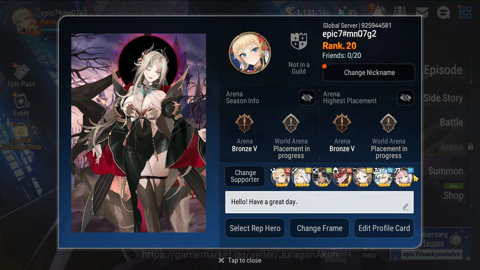 Epic Seven Accounts Global Unveriv|3ML(Harsetti,Vildred,J Kise)27Char| image 5