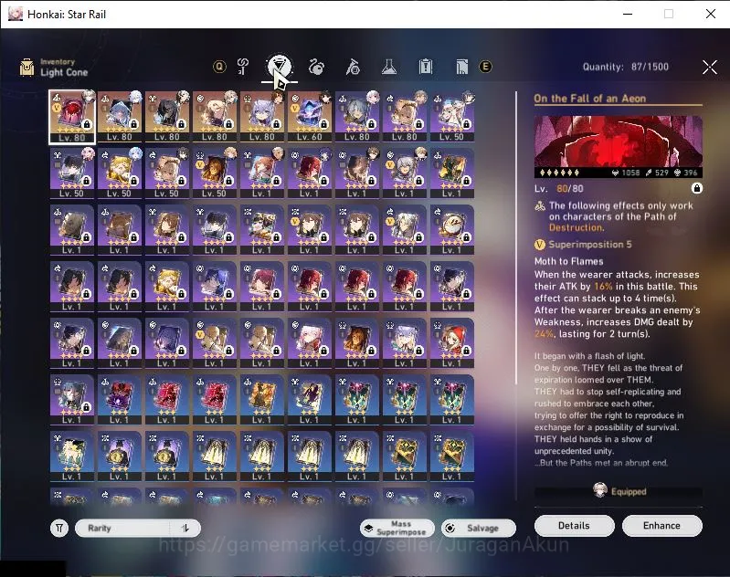 Honkai Star Rail Accounts Mid Game Asia|TL 68|10 Limited |[Jingliu,Boothill,Aven]+Sign,Cerydra,Firefly,Yunli,Etc|Mc 4