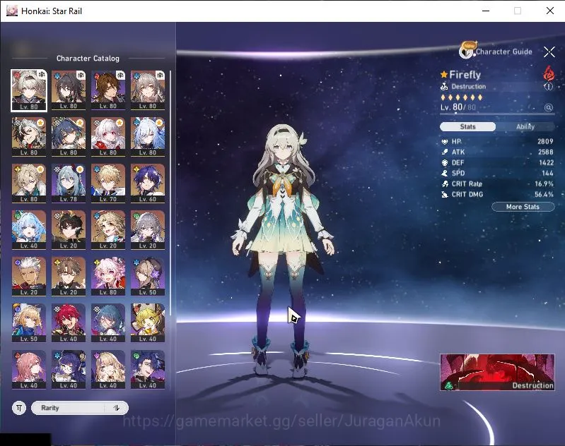 Honkai Star Rail Accounts Mid Game Asia|TL 68|10 Limited |[Jingliu,Boothill,Aven]+Sign,Cerydra,Firefly,Yunli,Etc|Mc 5
