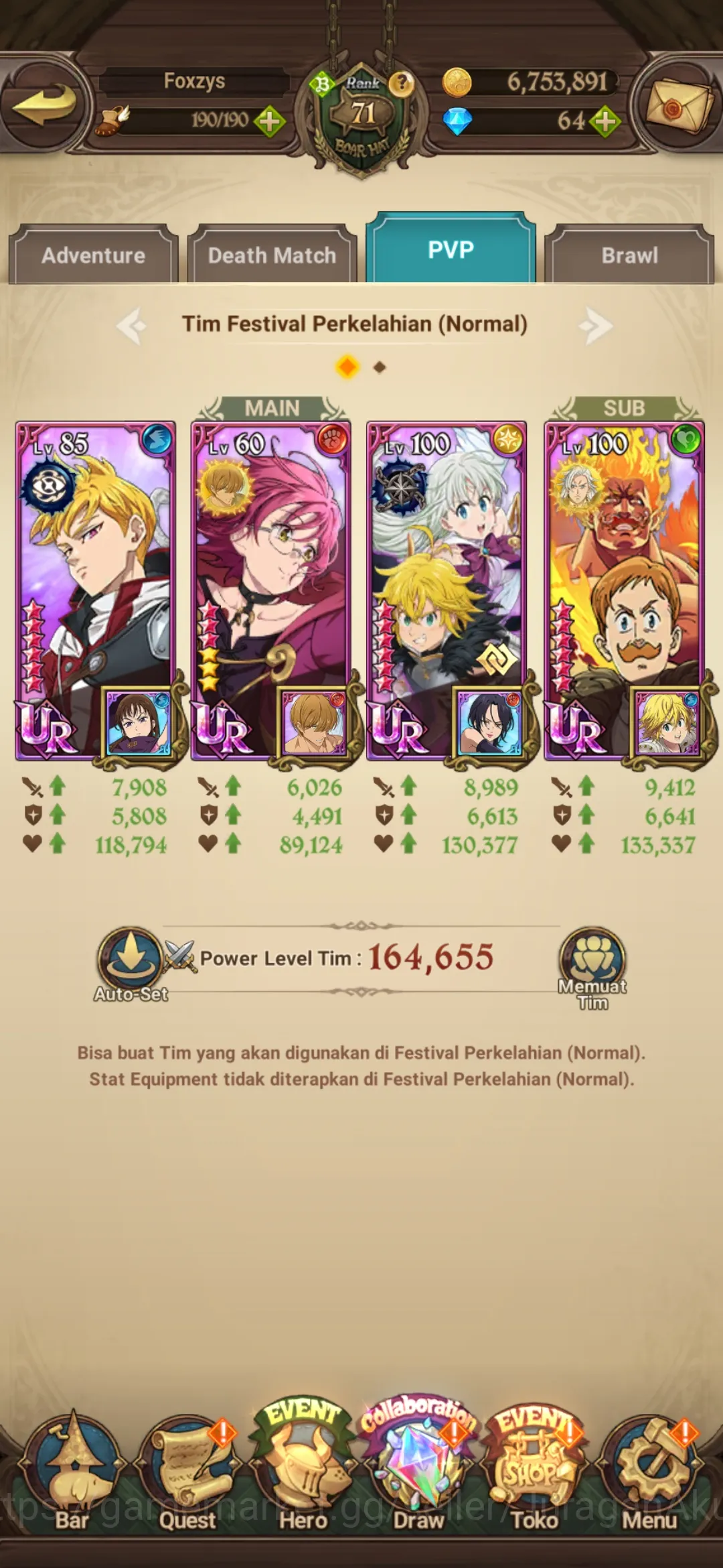 The Seven Deadly Sins: Grand Cross Accounts Asia |2.6M CC| 3LR + 8UR + Collab TOG + Shadow (Lu image 5