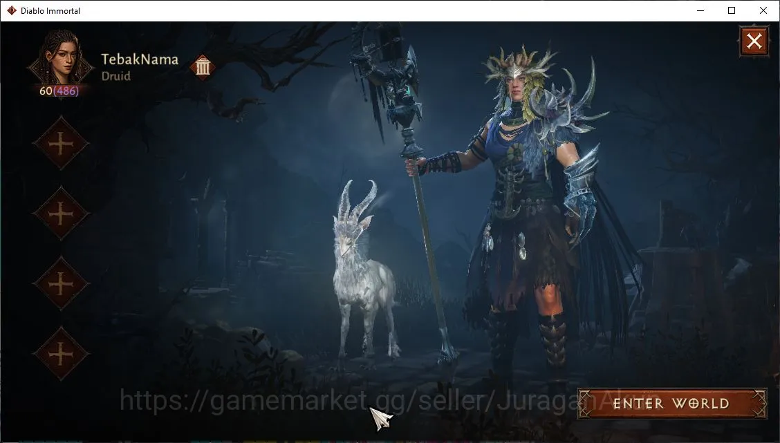 SEA - Anu|Lv60(486)Durid|27k CR|Reso 450|Hell III|Paragon Slayer|Hell Lv19|Esessence Lv2 15/30|Check SS(DI960) Diablo Immortal Mid-Tier SEA - Anu|Lv60(486)Durid|27k CR|Reso 450|Hell III| image 1