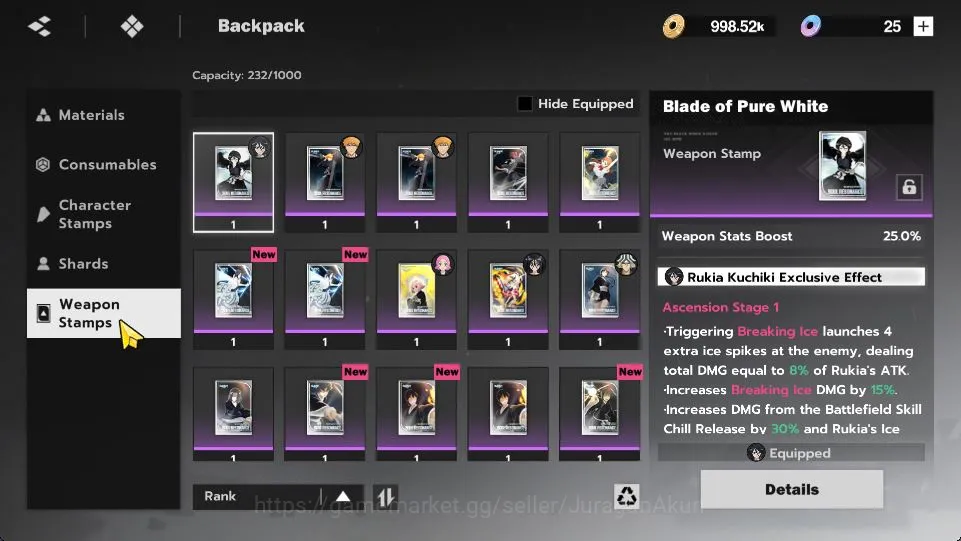 BLEACH: Soul Resonance Accounts Nuverse SEA|Lv 24|3 SSR(Ichigo,Byakuya,Kisuke) + 1 image 4