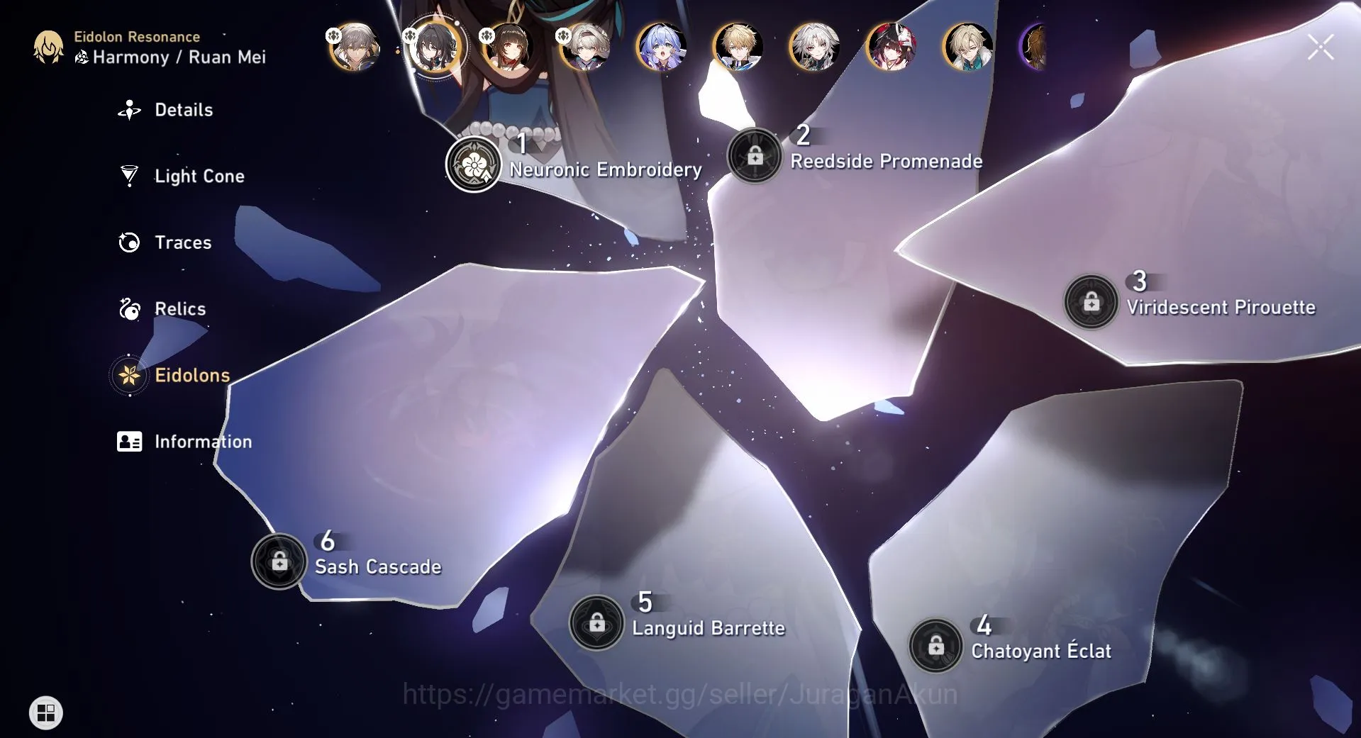 Honkai Star Rail Accounts Mid Game ASIA [TL70] 10 Limited (Firefly[E1]+Sign,Castorice,Lingsha,Robin,etc)(Amphoreus)|Take 10
