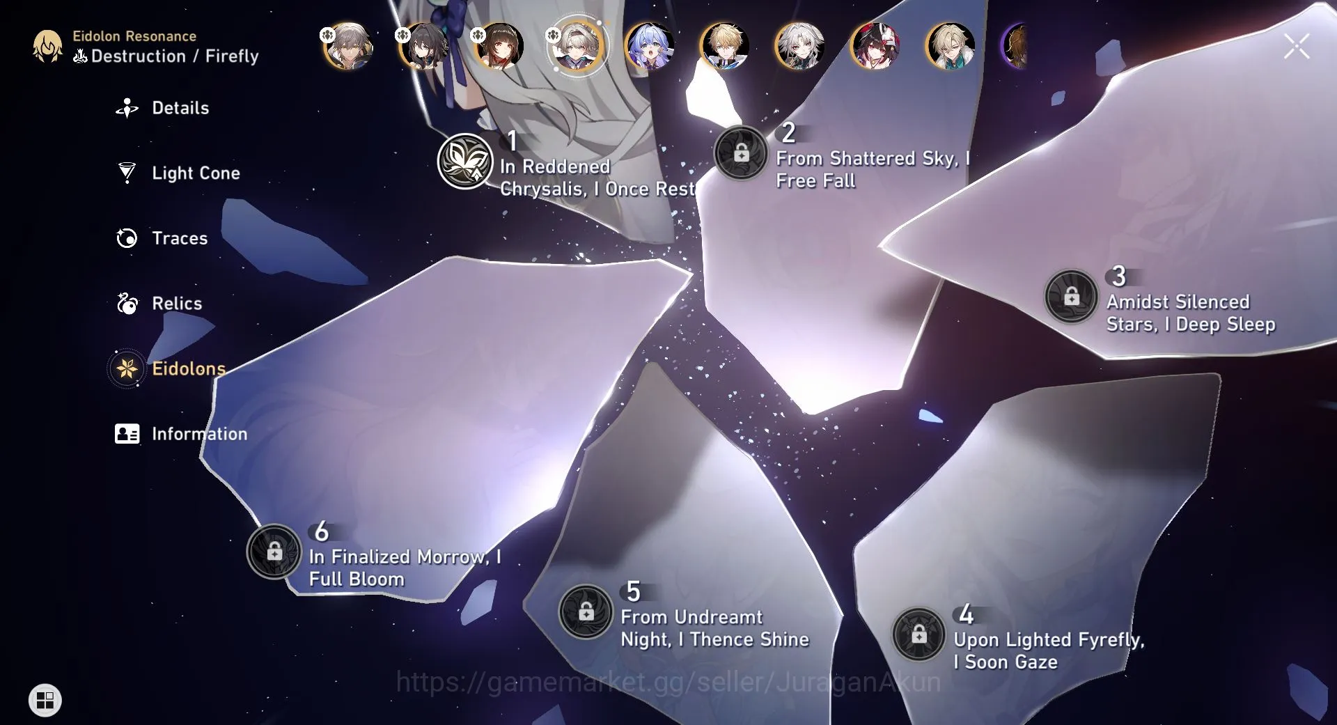 Honkai Star Rail Accounts Mid Game ASIA [TL70] 10 Limited (Firefly[E1]+Sign,Castorice,Lingsha,Robin,etc)(Amphoreus)|Take 7