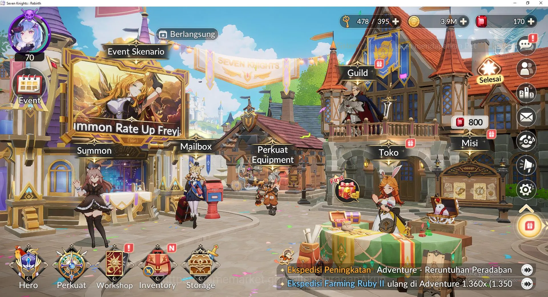 Seven Knights Re:Birth Accounts [Re:BIRTH] Global300xx| 2 Old 7k (Juri,Rosie) 16 L image 1