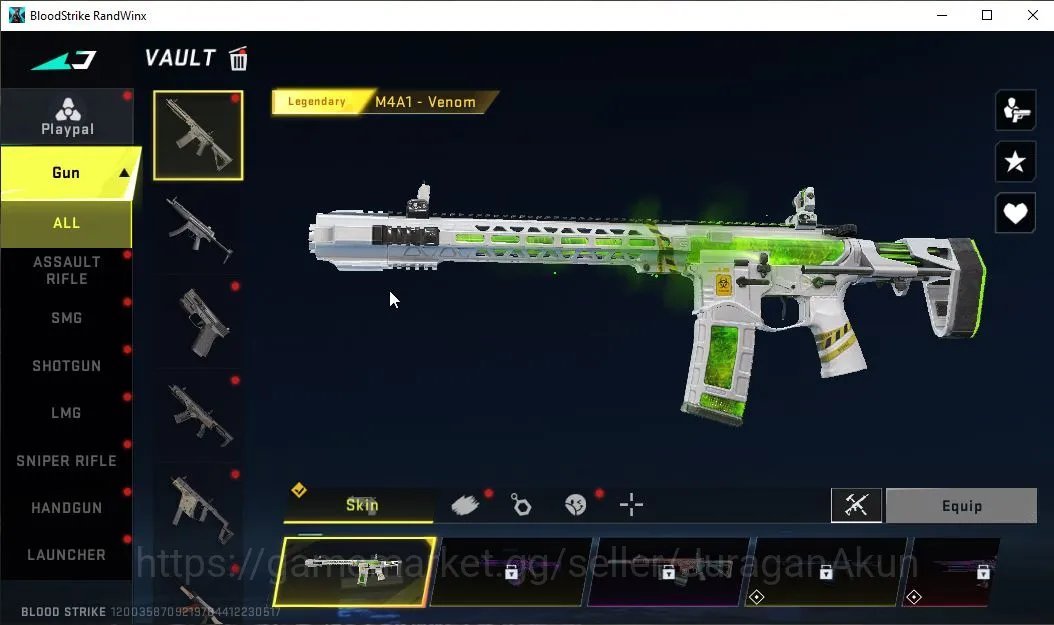 Blood Strike Accounts Mid-Tier Asia|ETERNAL Melee Katar - Judgment|Legendary M4A1,KAG-6,Etc|Log Netease|Check SS(BLS2326) 5