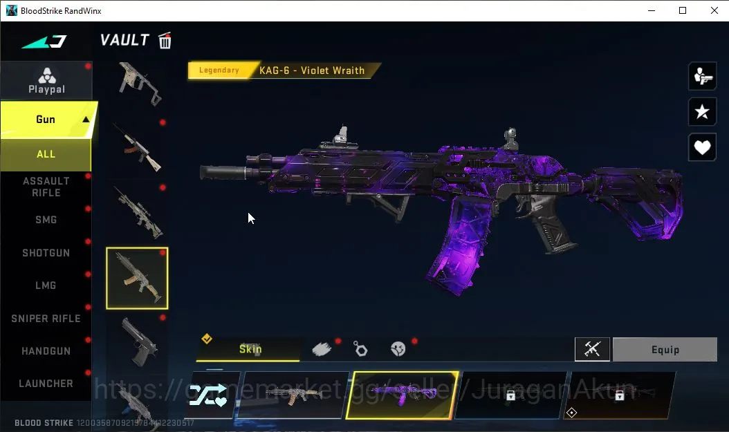 Blood Strike Accounts Mid-Tier Asia|ETERNAL Melee Katar - Judgment|Legendary M4A1,KAG-6,Etc|Log Netease|Check SS(BLS2326) 6