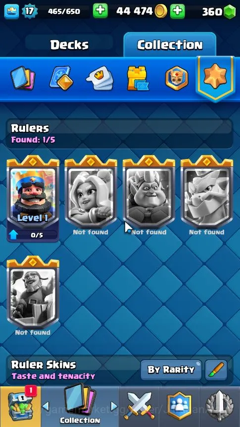 Clash Royale Accounts Starter Lvl 17|Starter|Trophy 1553|Limited Skin|KTL 7|Card 35|1 EVO,2 Epic,15 Rare,14 Common|Gems 4