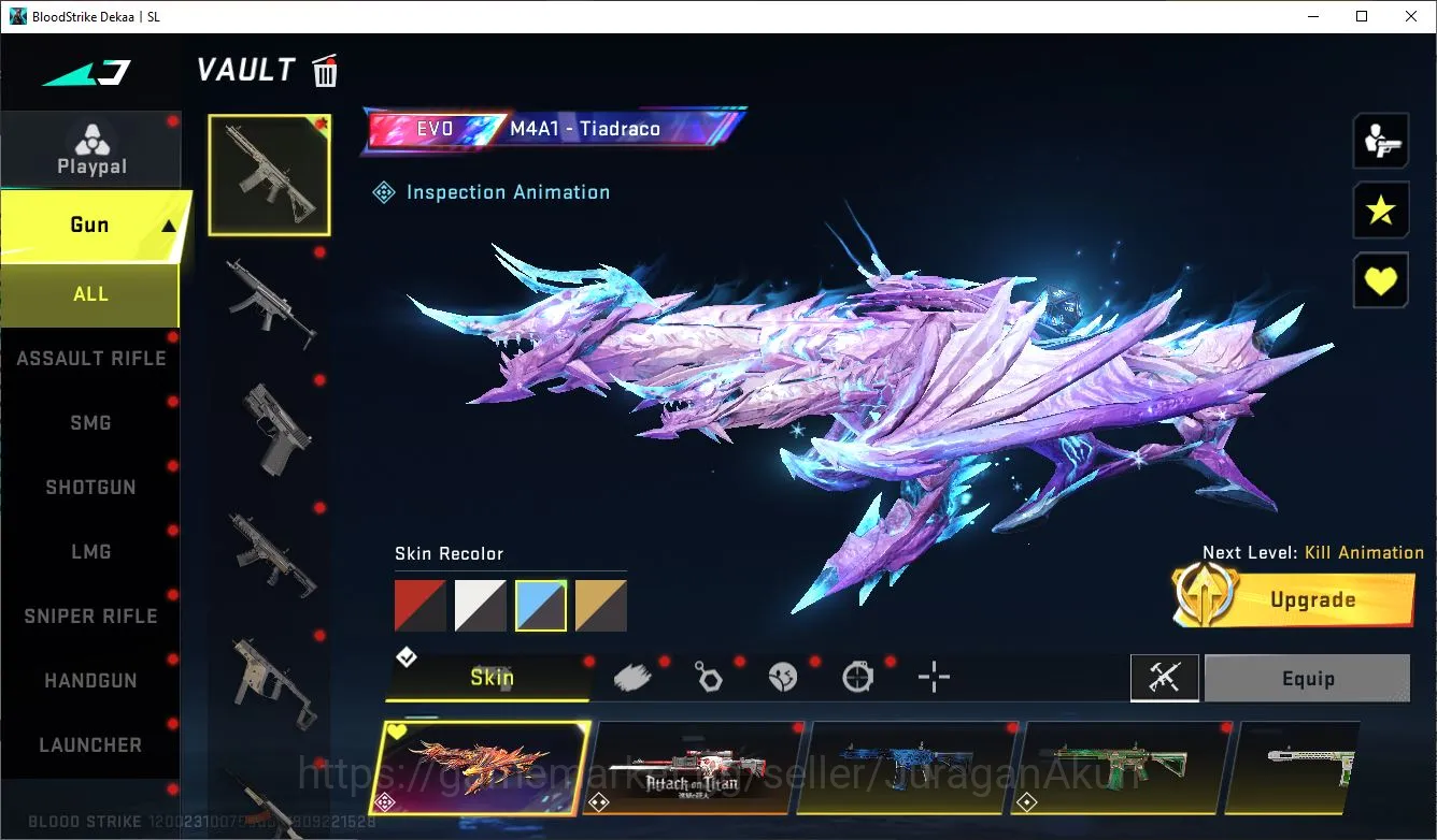 Blood Strike Accounts Mid-Tier Asia|2 EVO[M4A1 Lv 5,SCAR LV 5]8 ETERNAL[MP5,KAG-6,M700,AUGUZI,QBZ95,VOLT,ZERO]23 2