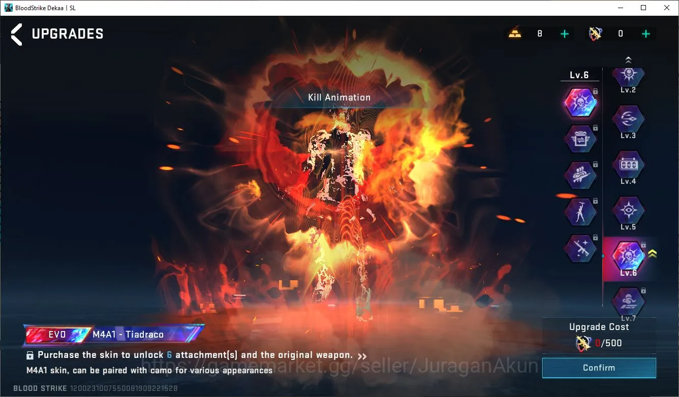 Blood Strike Accounts Mid-Tier Asia|2 EVO[M4A1 Lv 5,SCAR LV 5]8 ETERNAL[MP5,KAG-6,M700,AUGUZI,QBZ95,VOLT,ZERO]23 3