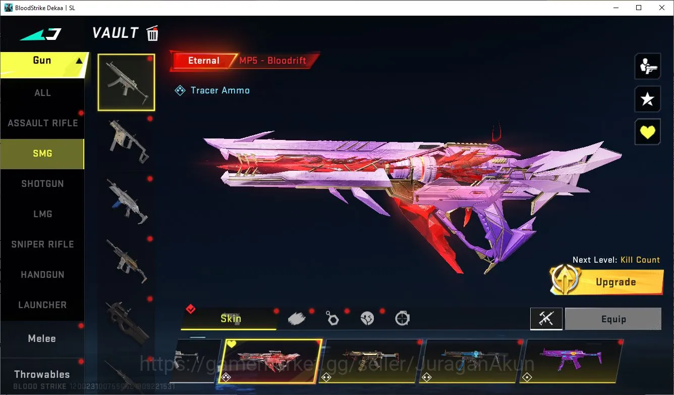 Blood Strike Mid-Tier Asia|2 EVO[M4A1 Lv 5,SCAR LV 5]8 ETERNAL[MP5,KAG-6 image 1
