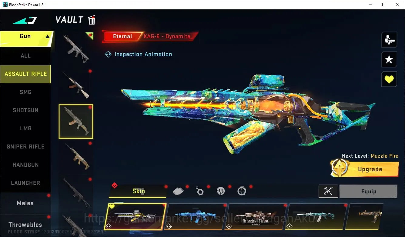Blood Strike Accounts Mid-Tier Asia|2 EVO[M4A1 Lv 5,SCAR LV 5]8 ETERNAL[MP5,KAG-6,M700,AUGUZI,QBZ95,VOLT,ZERO]23 7