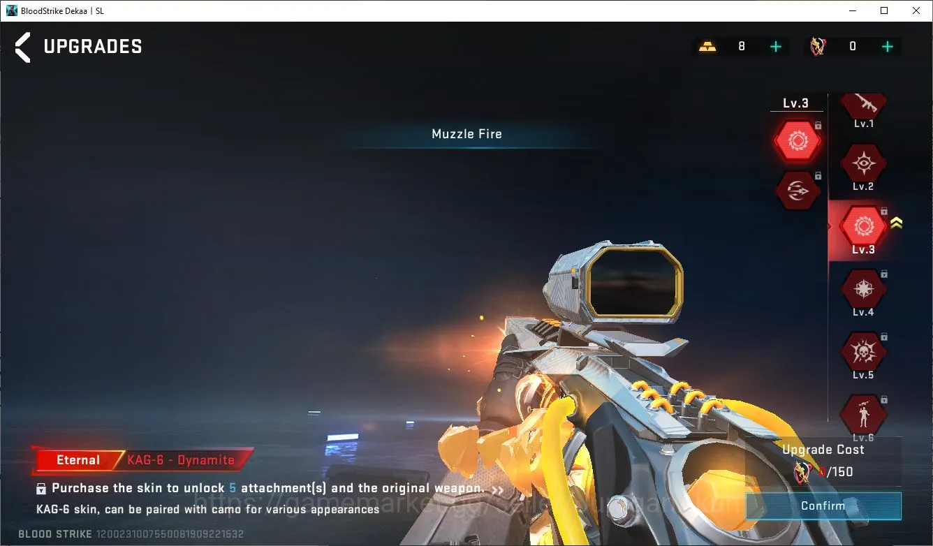 Blood Strike Accounts Mid-Tier Asia|2 EVO[M4A1 Lv 5,SCAR LV 5]8 ETERNAL[MP5,KAG-6,M700,AUGUZI,QBZ95,VOLT,ZERO]23 8