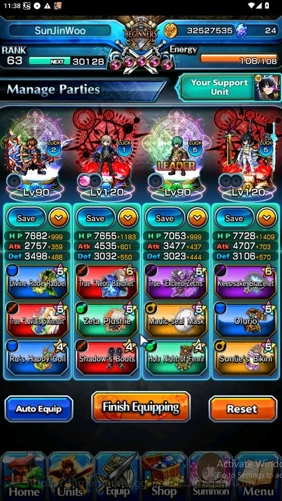 Grand Summoners Mid-Game Global|Rank 63|13 Ascend[JayTW,ChloeTW,HazukiTW,Pi image 1