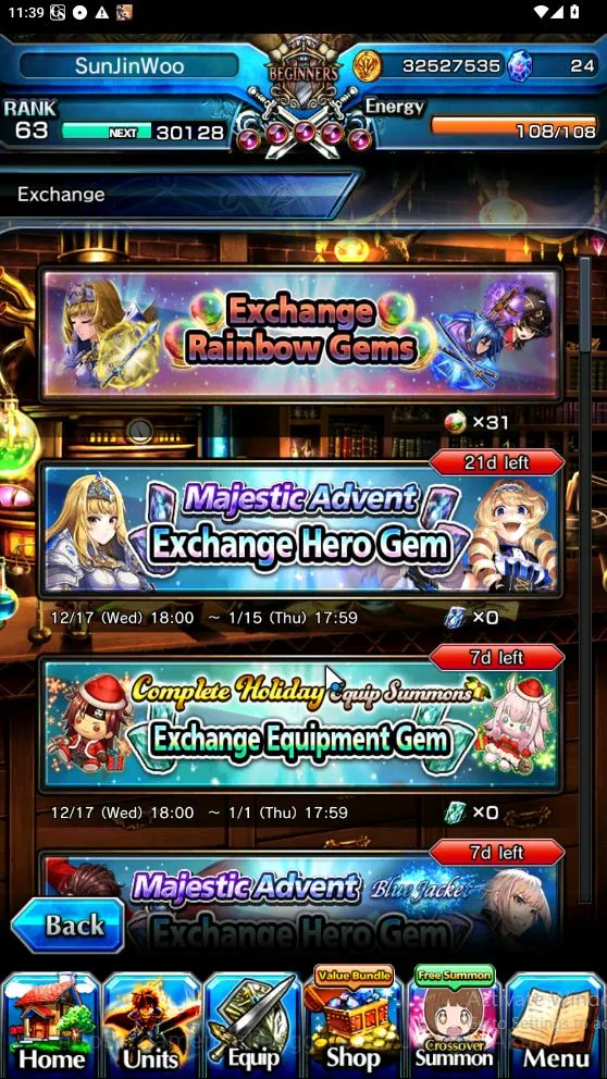 Grand Summoners Accounts Mid-Game Global|Rank 63|13 Ascend[JayTW,ChloeTW,HazukiTW,Pinnacle Isliid,Summer 3