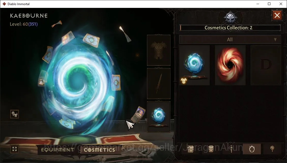 Diablo Immortal Accounts Mid-Tier SEA-agronix|Lv60(351)Blood Knight|28K CR|Reso 600|Hell III|Paragon Harbinger|Hell Lv 3