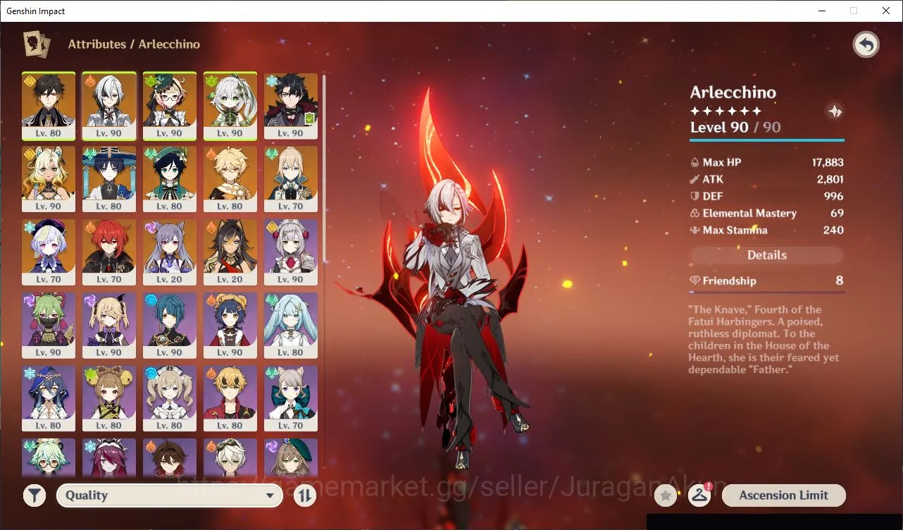 Genshin Impact Accounts ASIA|AR58|8 Limited +8[5Star's Weapon]|Arlecchi+Si image 4