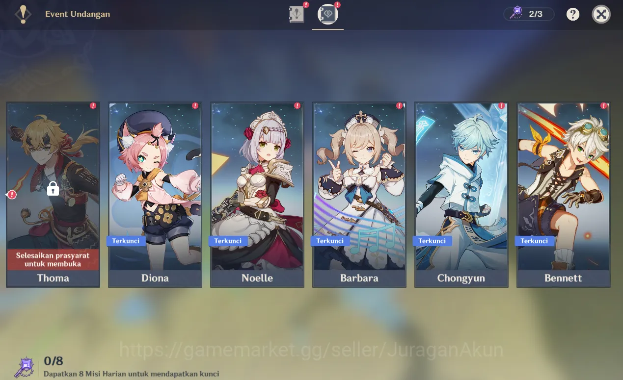 Genshin Impact Accounts Mid Game ASIA |AR48| 2 Limited + 1[5Star's Weapon]|Alhaitham,Lauma|MC Male|Take Email|Check SS 2